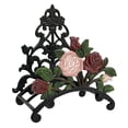 thumbnail image 5 of Heavy Duty Cast Iron Garden Hose Holder, Wall Mounted Water Hose Hanger Vintage Pattern Decorative Hose Rack, Large Water Hose Bulter Storage - Indoor Outdoor Metal Hose Stand, 5 of 5