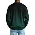 thumbnail image 5 of TKKCS Mens Gradient Crew Neck Sweatshirt Long Sleeve Fashion Casual Loose Fit Pullover Hoodless Sweatshirts Green M, 5 of 6