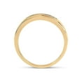 thumbnail image 3 of FB Jewels 10kt Yellow Gold Mens Round Diamond Wedding Band Ring 1/12 Cttw Size 10, 3 of 4