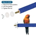thumbnail image 3 of 0.8x7.8" Bird Paw Grinding Stick Parrot LoveBird Parakeet Cockatiel Perch Stand, Blue 2 Pack, 3 of 6