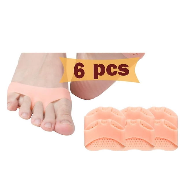 Metatarsal Pads, Gel Foot Pad (6 Pcs) New Material, Gel Feet Cushion, Breathable And Comfortable, Relieve Plantar Pain, Mortons Neuroma, For Men And W