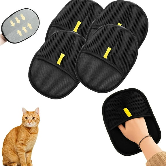 Pawbeam - Pet Fur Remover – Paw Beam Double-Sided Electrostatic Fur Removal & Grooming Gloves for Cats & Dogs, Reusable Pet Hair Remover for Furniture, Carpet, Clothes & Car Seats