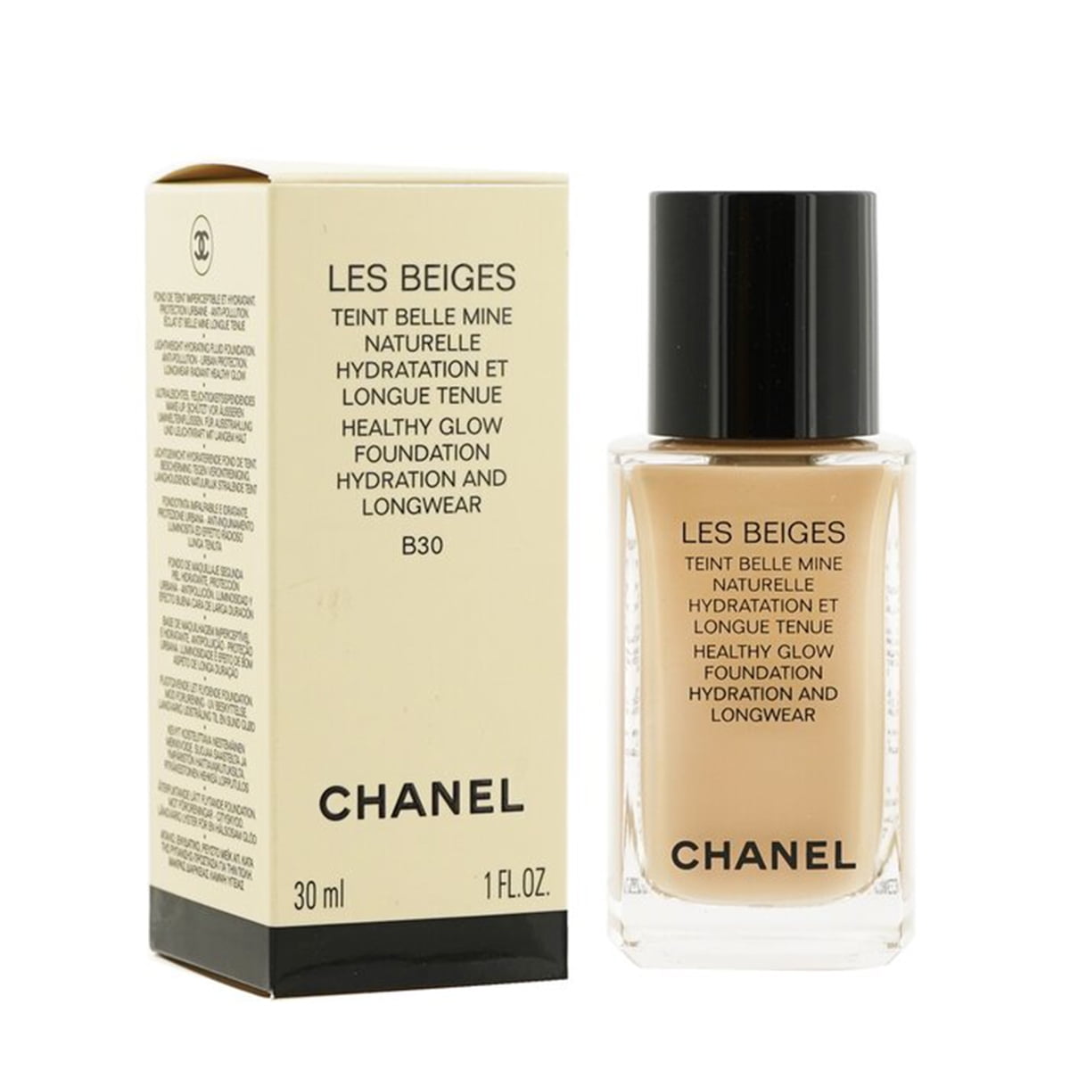 Chanel Les Beiges Teint Belle Mine Naturelle Healthy Glow Hydration And Longwear  Foundation - #B30 30ml/1oz 