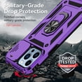 thumbnail image 3 of Fashion Case with Holder Stander Kickstand Drop Resistant Shockproof Case For iPhone 15 Pro Max, 3 of 7