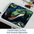 thumbnail image 6 of Crocodile Printed Square Desk Mat Mousepad, 8.3x9.8 Inch, Non-Slip Rubber Bottom, Suitable for Office and Gaming, 6 of 6