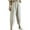 Beige, variant on QATAINLAV Capri Pants for Women Loose Fit Cotton Linen Harem Pant Summer Casaul Drawstring Elastic Waist Cropped Trousers with Pockets Loungewear Khaki XL Big Sale Days