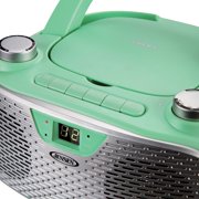 Jensen Bluetooth MP3 Boombox, Green, CD-485-GR