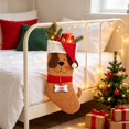 thumbnail image 4 of 2026 Christmas Home Party Decoration Christmas Stockings Cute Puppy Xmas Stocking With Santa Hat For Fireplace Tree Hanging Christmas Decorations Gifts Christmas Celebration Party Supplies, 4 of 7