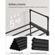 thumbnail image 4 of SONGMICS Zapatero de metal de 10 niveles, diseño personalizable, ahorro de espacio y estante versátil, para sala de estar, dormitorio, 17.7 x 11.8 x 68.5 pulgadas, Negro MLSA25BK, 4 of 5