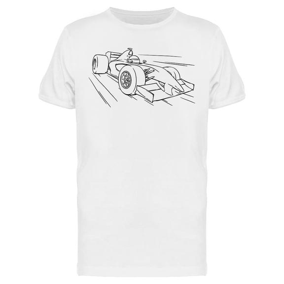 Racing Car Sketch. T-Shirt Men -Image by Shutterstock, Male 3X-Large