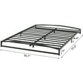 thumbnail image 5 of Homhougo 6 Inch Metal Full Size Platform Bed Frame with Metal Slat Support Mattress Foundation, No Box Spring Needed, Black, 5 of 7