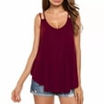 thumbnail image 3 of Sleeveless Flowy Tank Top Soft Knit Tunic Women Scoop Neck Loose Fit Blouse Long, 3 of 4