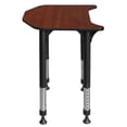 thumbnail image 4 of Ferris 26" x 24" Height Adjustable Student Desk- Cherry, 4 of 8