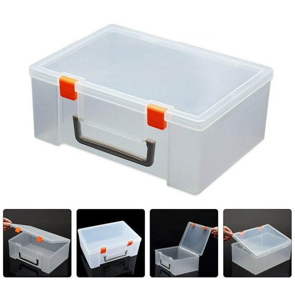 LOLIPPYY Carrying Case with Handle for Toys Assorted Color Multi Function Storage Container 1Pack