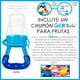 thumbnail image 3 of Chupon Bebé Fruta GER Azul Mediano + Cepillo Dental PARA Bebé Azul Forma DE Banana, 3 of 4
