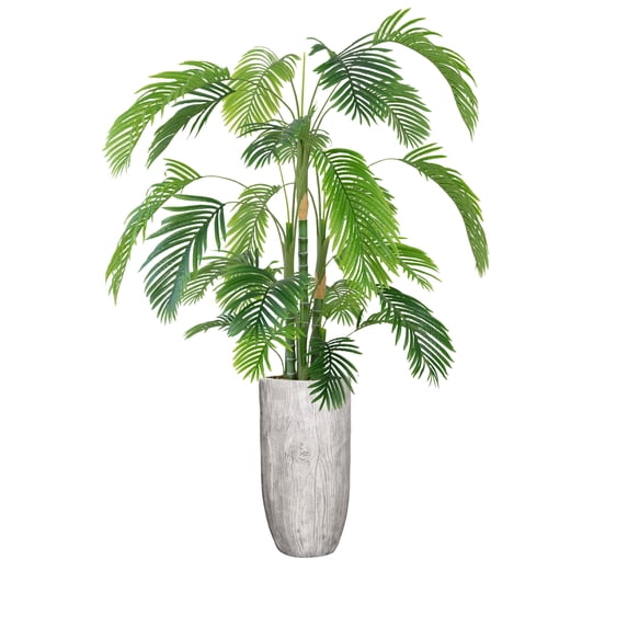 Artificial 92" High Artificial Faux Palm Tree With Planter