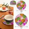 thumbnail image 3 of Pot Holders Trivets Set Cotton Potholders Set, Hot Pads Set of 2, Summer Pineapple Hot Pot Trivets One 9.45 Inch and One 7 Inch Home Decor Gifts, 3 of 7