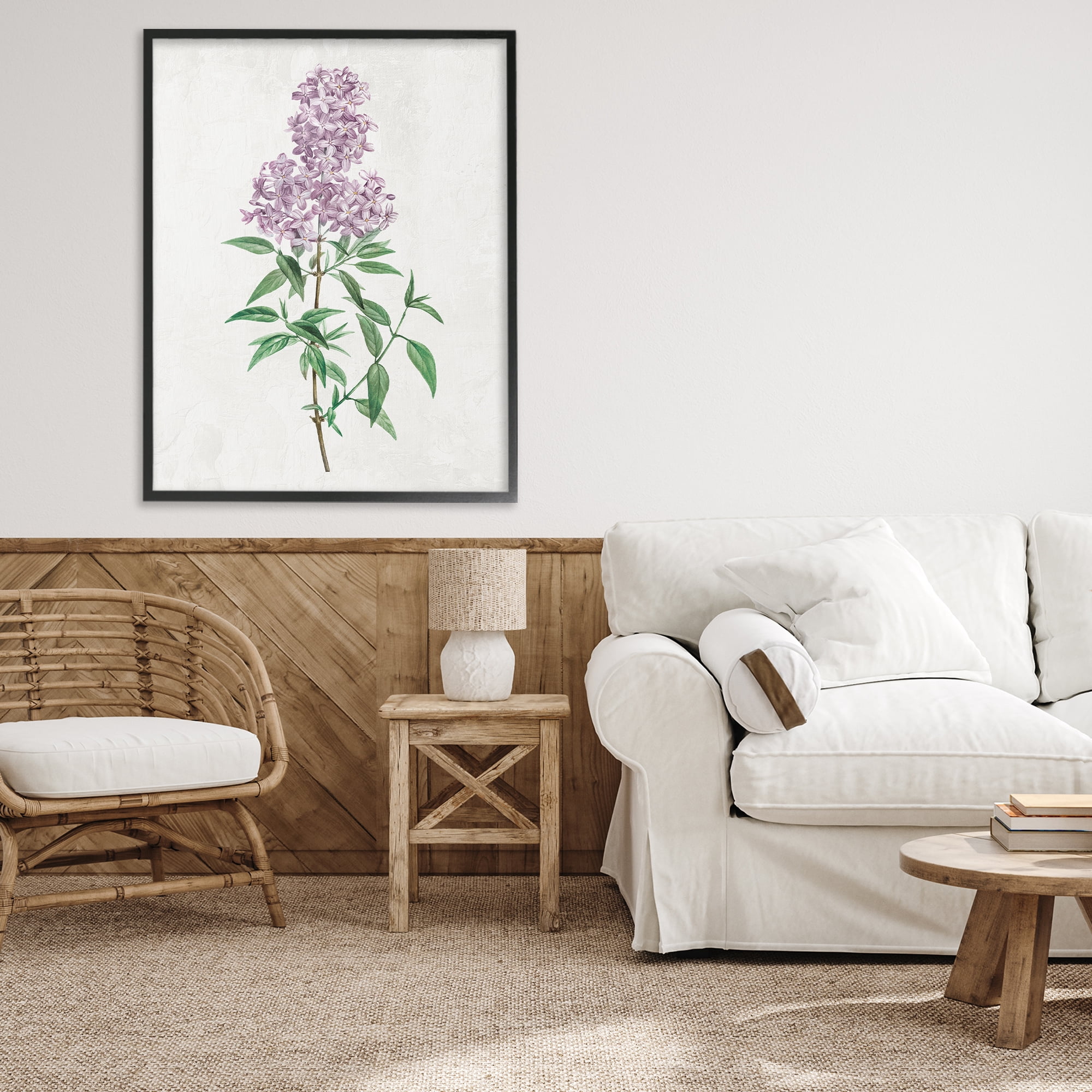 Stupell Industries Lilac Blossoms Blooms Black Framed Giclee Art, design by Kim Allen