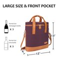 thumbnail image 2 of Tirrinia Polyester Leakproof Insulated Wine Tote Cooler Bag,Wine Carrier,Champagne Carrier Bag,Portable Waterproof Wine Bag, 2 of 7