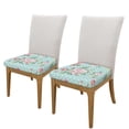thumbnail image 2 of Rateoe Vintage Floral Pattern Square Couch Cushion Covers, Sofa Furniture Protector Slipcover with Bottom Tie rope, Soft Non-Slip Non-Wrinkle Non-Sticky-Two Pieces, 2 of 7