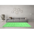 thumbnail image 3 of Ahgly Company Indoor Round Oriental Emerald Green Traditional Area Rugs, 5' Round, 3 of 4
