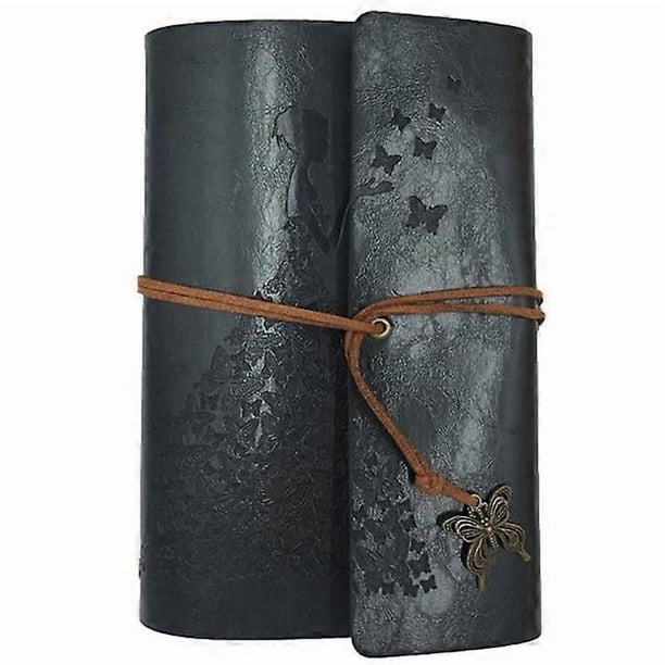 Coil Notebook To-Do Lined Vintage Kraft Paper Notepad Leather Journal Creative A6 Spiral Book