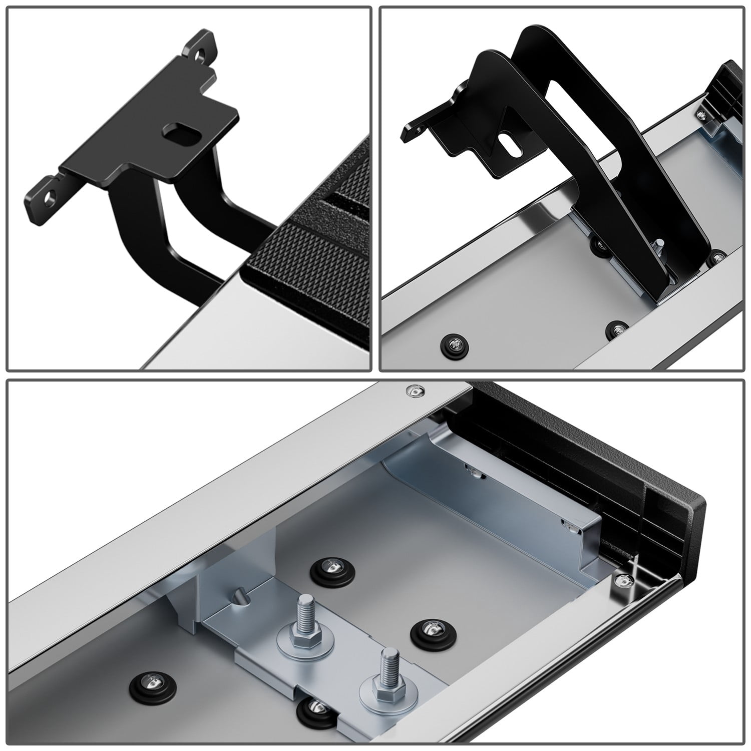 DNA Motoring 6.5" Side Step Nerf Bars Running Boards for 11-23 Jeep Grand Cherokee Dodge Durango