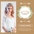 thumbnail image 4 of 1 unid novia novia cristal antiguo cobre forma redonda estilo barroco corona, 4 of 7