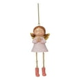 thumbnail image 2 of Christmas Hanging Leg Angels Resin Ornament Set | 3 Styles with Star Heart Praying Pose | 5.12 Inch Festive Tree Decor | Golden Hanging String for Christmas Wreath Party Decoration, 2 of 6
