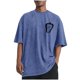 thumbnail image 2 of Tops para hombre, blusas y camisas de cuello redondo y manga corta para hombre, camisetas deportivas informales con estampado desgastado para hombre, blusas de cuello redondo y manga corta para hombre, 2 of 5