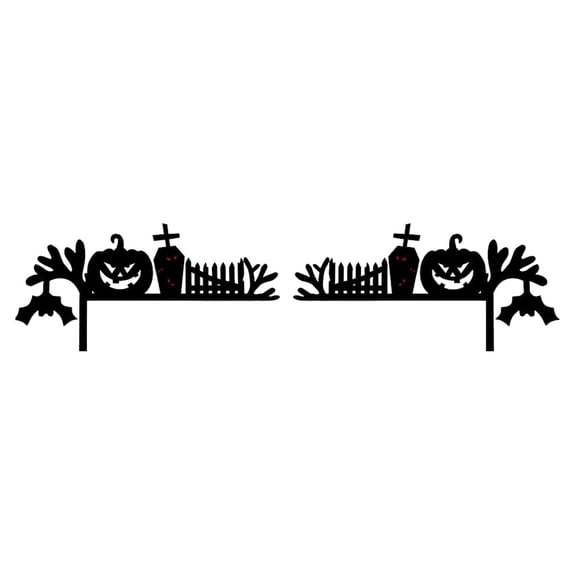 BNNG Halloween Door Corner Sign Decoration Spider Web Door Corner Decor Wood Halloween Door Corner Sign Black Spider Hanging on Spider Web door frame decor halloween corner decoration