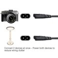 thumbnail image 3 of Iec320 C8 a 2x C7 Y divide el cable de CA, figura 8 macho a 2 hembra 1 en 2 cables de CA de salida, 3 of 4