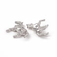 thumbnail image 3 of Brass Pendants Horse Charms Real Platinum Plated 16x19x5mm Hole: 1.5mm, 3 of 3