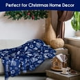 thumbnail image 3 of Hanukkah Throw Blanket 60"x50",Blue Winter Merry Xmas Holiday Festival Cute Love & Light Blanket for Women Men,Soft GIFS Flannel Fleece Throw for Home Living Room Bed Chair Couch Decor, 3 of 6