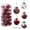 Red, variant on DcGZvy 30PCS Christmas Ornaments Ball Christmas Decorations, Christmas Hanging Cute Christmas Decorations, Christmas Tree Ball Ornament Set
