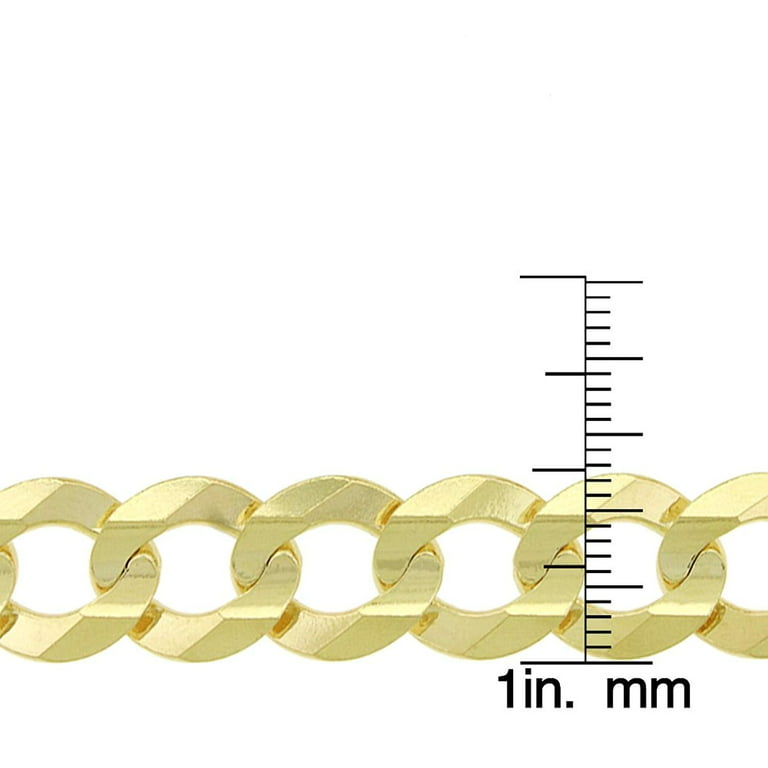 12mm - Cuban Link Chain - 14K Gold Bonded - 26