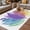 White, variant on Purple Leaves Outdoor Rug for Patio/Deck/Porch, Non-Slip Large Area Rug 5 x 7 Ft, Spring Summer Botanical Farmhouse Modern Art Indoor Outdoor Rugs Washable Area Rugs, Camping Rug Carpet Runner