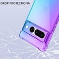 thumbnail image 2 of for Google Pixel 7 Pro Case with [Ring Kickstand Holder] Clear Gradient Soft TPU [Reinforced Corners] Shockproof Protective Phone Case Cover for Google Pixel 7 Pro-Purple Blue, 2 of 12