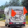thumbnail image 4 of 12Pc 18X18 Inch Mesh Safety Flags Orange Warning Flag Bungee Good Visibility Weatherproof Flag with Grommets, 4 of 6