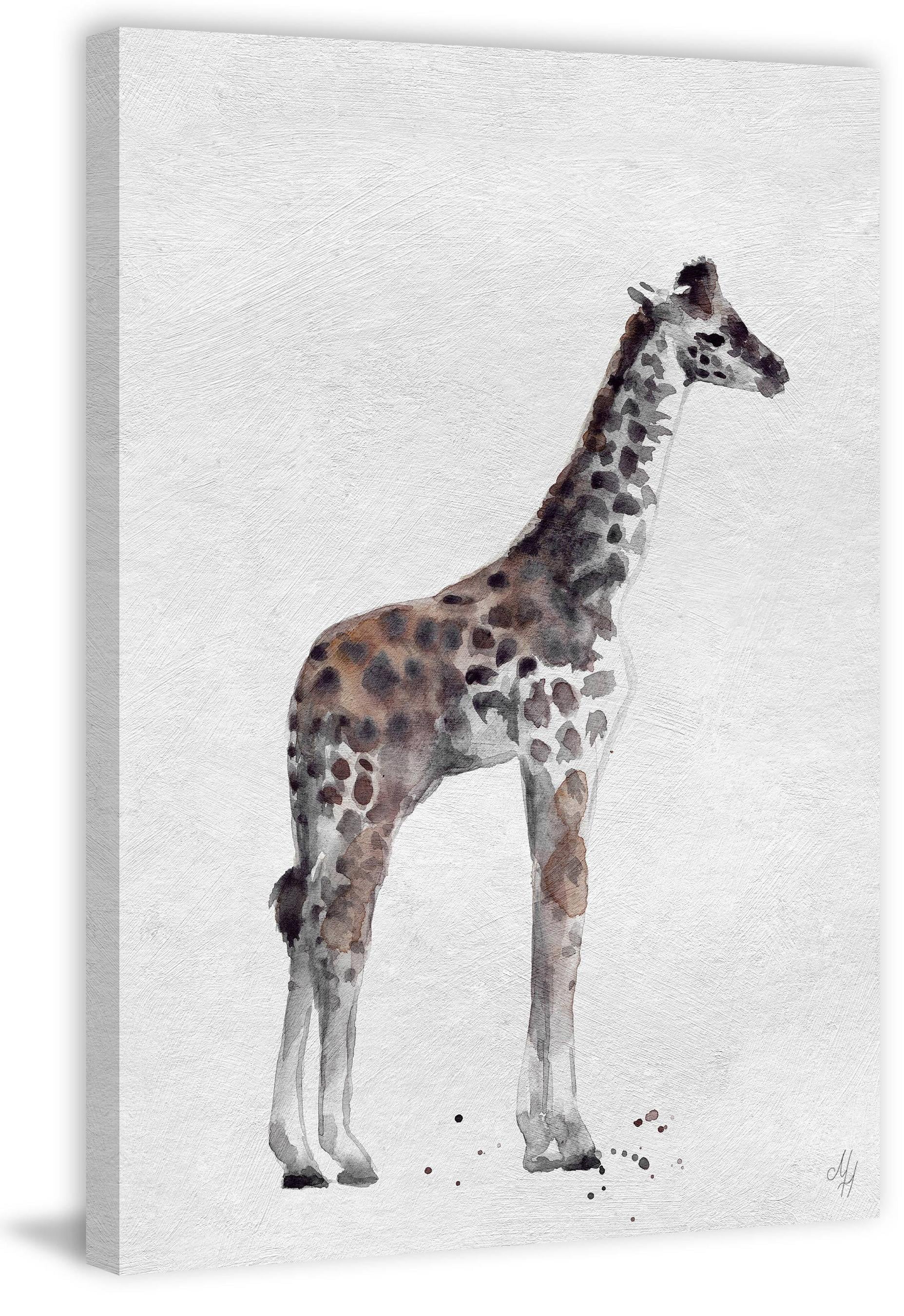 Marmont Hill Standing Tall Giraffe II Canvas Wall Art