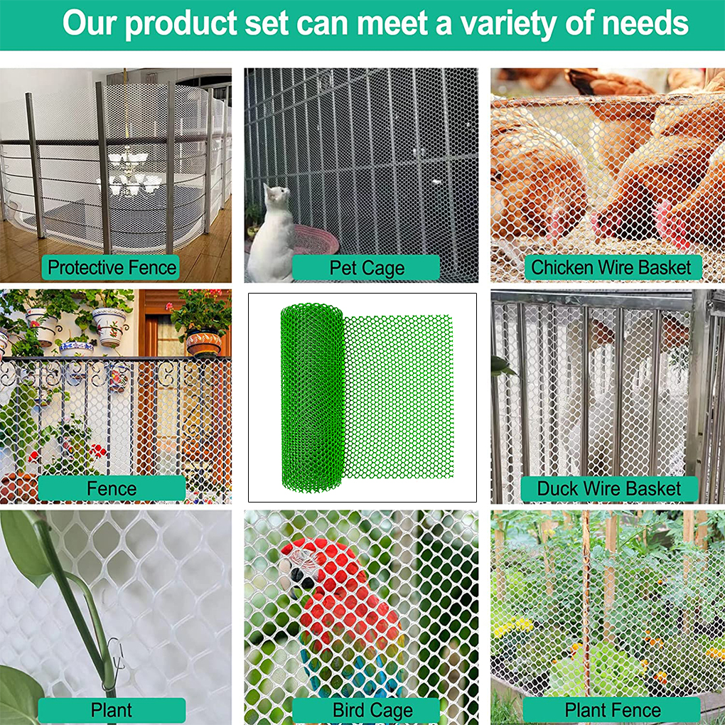LPLND Plastic mesh Child Safety Protective Net, Chicken Net, Garden Fence  Plastic Net, Poultry Net, Slope Reinforcement, Cuttable Multifunctional  Net