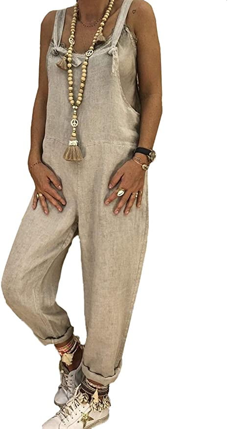 ladies khaki jumpsuit