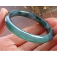 thumbnail image 5 of Certified Icy Blue Water Green Burma 100% Natural A JADE Jadeite Baby Bangle Bracelet 43 mm 647031 TN, 5 of 13