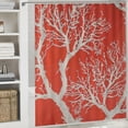 thumbnail image 6 of Awypu Ocean Coral Tropical Sea Coral Reef Nature Bathroom Shower Curtain Set with Hooks White, 6 of 7