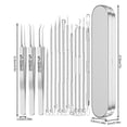thumbnail image 3 of 14Pcs Stainless Steel Blackhead Remover Kit Comedone Extractor Tools for Acne, Pimple & Blemish Removal, 3 of 4