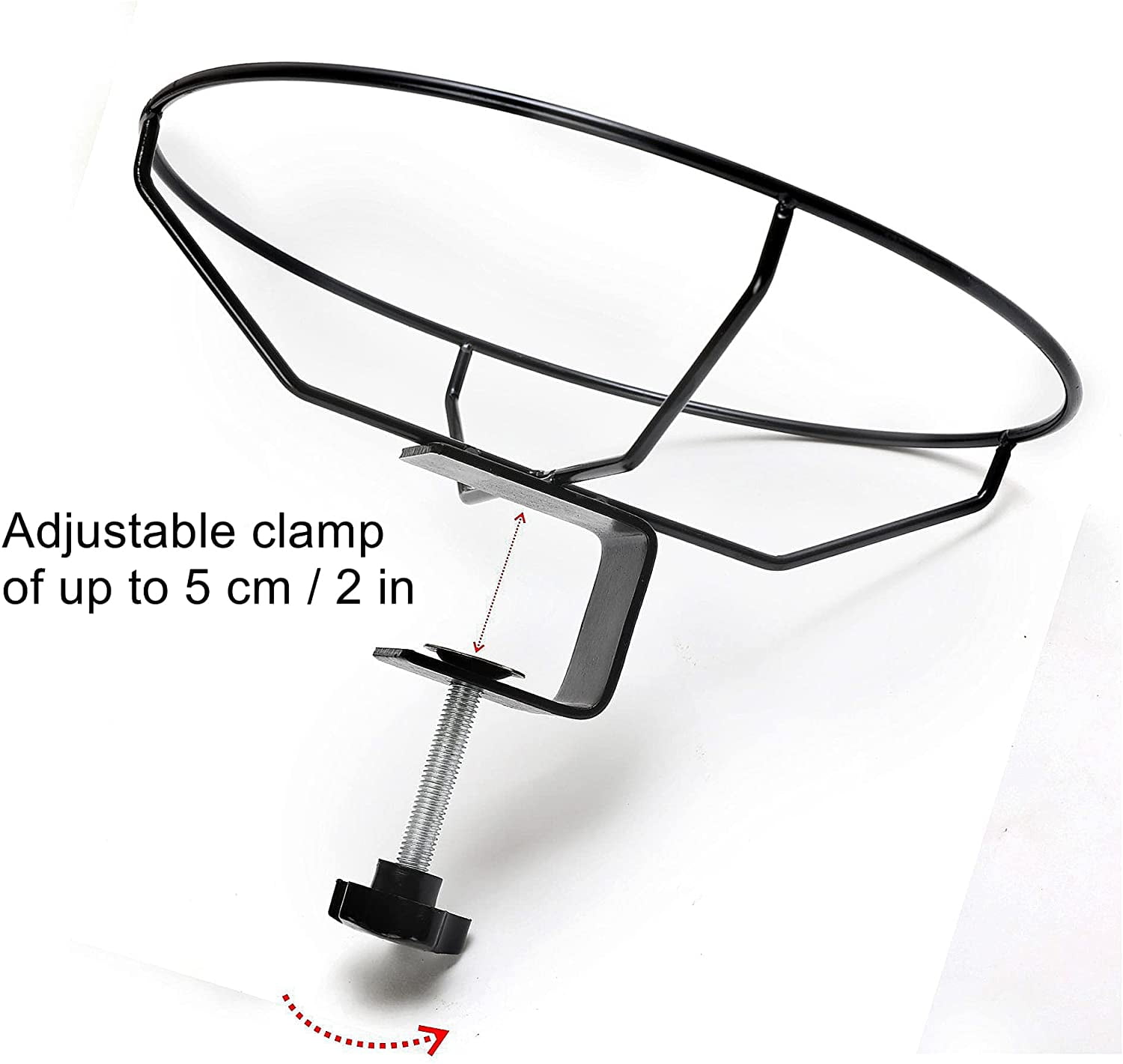 Bird Bath Deck Mounted Bowl 12 Inches, Balcony Railing Birdbaths Unheated, Bird Bath Fence Clamp Detachable