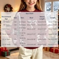 thumbnail image 3 of Lutiedan Christmas Bow Sweater for Girls Cute Crew Neck Knit Sweater Kids Long Sleeve Holiday Pullover Size 5-16,Wine, 3 of 8