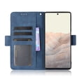 thumbnail image 3 of Case for Google Pixel 6 Pro Cover Adjustable Detachable Card Holder Magnetic closure Leather Wallet Case - Blue, 3 of 5