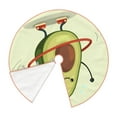 thumbnail image 3 of Kll Cute Avocado Doing Exercise Christmas Tree Skirt 30",Party Decorations Farmhouse For Christmas Decorations Holiday Party, 3 of 8