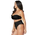 thumbnail image 3 of Swimsuits for All Valentine Ruched Bandeau High Waist Bikini Set, 3 of 6